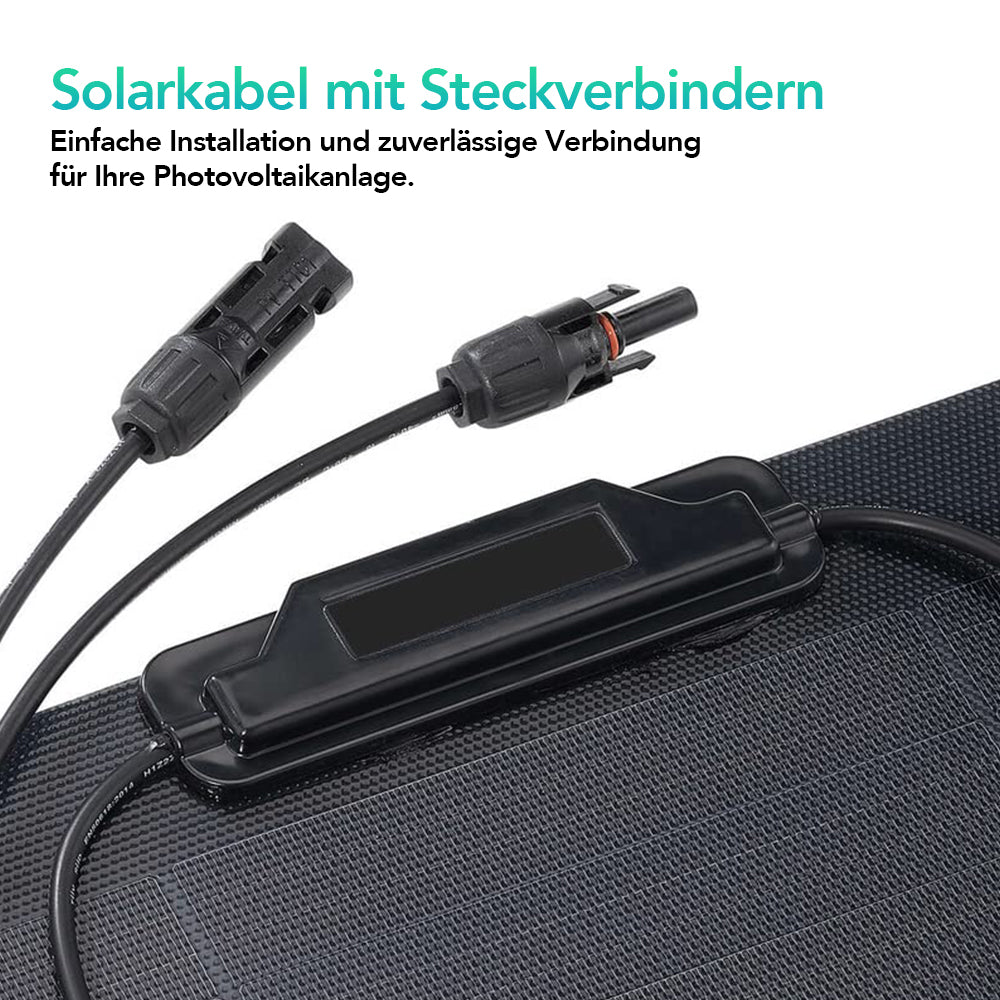 Solar Panel 200W 12V Lightweight Monocrystalline Ultra-Flexible Bendable Mono Off-Grid Charger for Marine RV Cabin Van Car Boat Curve Surfaces