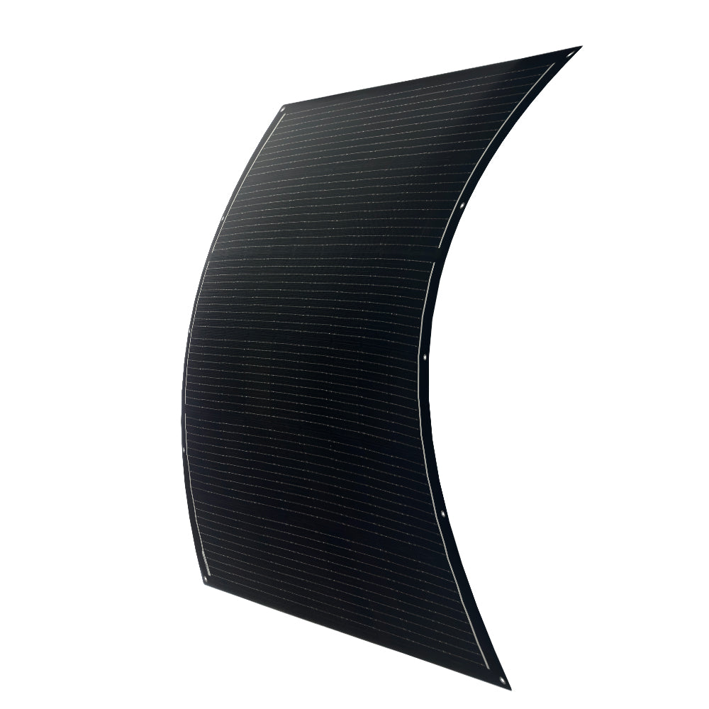 Solar Panel 200W 12V Lightweight Monocrystalline Ultra-Flexible Bendable Mono Off-Grid Charger for Marine RV Cabin Van Car Boat Curve Surfaces