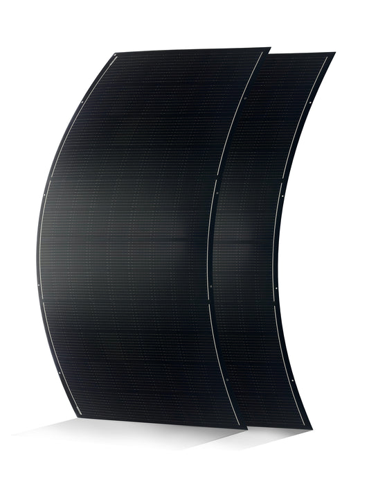 2PCS  Patanted Solar-panel All Black Monocrystalline Thin Film Solar Panel 200w Walkable Solar Panel, 2-Pack420W